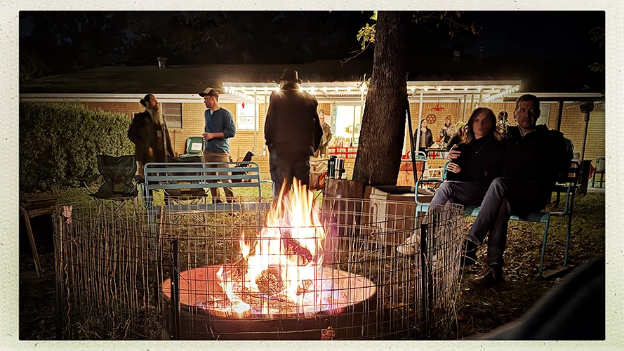 A candid pic of the fire pit