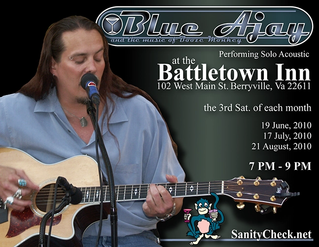 Blue Ajay solo performance advertisements/posters/flyers