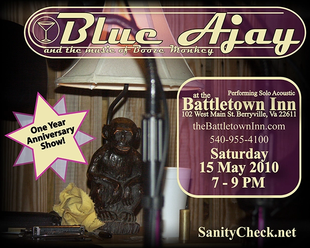 Blue Ajay solo performance advertisements/posters/flyers