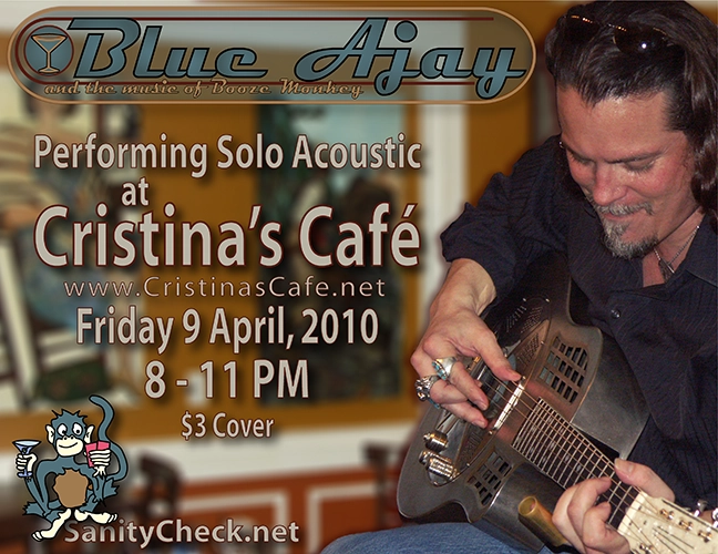 Blue Ajay solo performance advertisements/posters/flyers